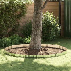 Bordures de jardin 15 cm x 10 m en acier galvanisé, flexible et ondulé. 