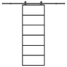Porte coulissante avec kit de quincaillerie 76x205 cm Verre ESG 