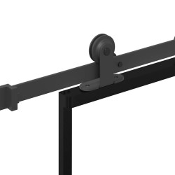 Porte coulissante avec kit de quincaillerie 76x205 cm Verre ESG 