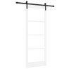 Porte coulissante avec kit de quincaillerie 'ORKDAL'Blanche 83x211 cm 