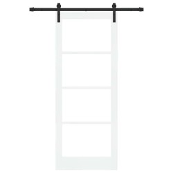 Porte coulissante avec kit de quincaillerie 'ORKDAL'Blanche 83x211 cm 