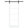 Porte coulissante avec kit de quincaillerie 'ORKDAL'Blanche 83x211 cm 