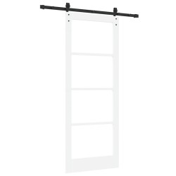Porte coulissante avec kit de quincaillerie 'ORKDAL'Blanche 83x211 cm 