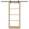 Porte coulissante avec kit de quincaillerie 93x211 cm Bois massif de pin 