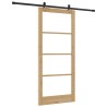 Porte coulissante avec kit de quincaillerie 93x211 cm Bois massif de pin 