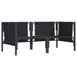 Ensembles de meubles d'extérieur avec coussin avec oreiller 2 pcs Anthracite 