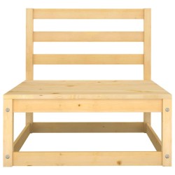 Salon de jardin 4 pcs bois de pin massif 