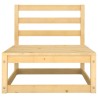 Salon de jardin 4 pcs bois de pin massif 
