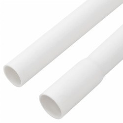 Goulottes de câble avec pinces Ø16 mm 10 m PVC 