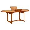 Table de jardin 200x100x75 cm Bois d'acacia massif 