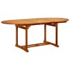Table de jardin 200x100x75 cm Bois d'acacia massif 