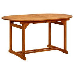 Table de jardin 200x100x75 cm Bois d'acacia massif 