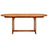 Table de jardin 200x100x75 cm Bois d'acacia massif 