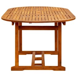 Table de jardin 200x100x75 cm Bois d'acacia massif 