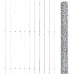 Piquets de Clôture 22 pcs U-Channel 150 cm Acier Galvanisé 
