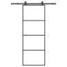 Porte coulissante avec kit de quincaillerie 76x205 cm Verre ESG 