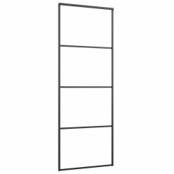 Porte coulissante avec kit de quincaillerie 76x205 cm Verre ESG 