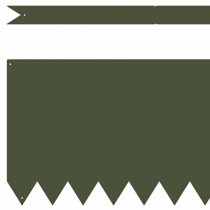 Bordures de jardin 20 pcs Vert olive 100x0,5x30 cm Plastique 