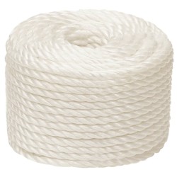 Corde de travail Blanc 24 mm 100 m polypropylène 