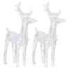 Décoration de Noël Rennes et traîneau 320 LED Acrylique 