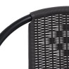 Chaises de jardin lot de 6 Rotin plastique et acier 110 kg 
