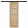 Porte Coulissante avec Quincaillerie 73.5x211 cm Bois Massif Pin 