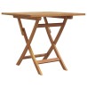 Ensemble Bistro de Jardin Pliable 3 Pièces en Bois d'Acacia Massif 