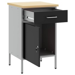 Armoire de Travail Noir 50x55x84 cm Acier 