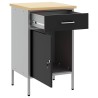 Armoire de Travail Noir 50x55x84 cm Acier 
