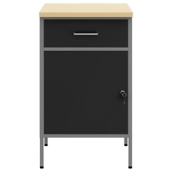 Armoire de Travail Noir 50x55x84 cm Acier 