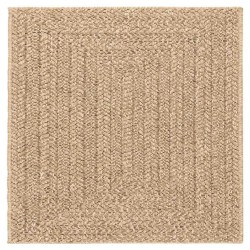 Tapis ZIZUR 240x240 cm aspect de jute intérieur et extérieur 