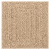 Tapis ZIZUR 240x240 cm aspect de jute intérieur et extérieur 