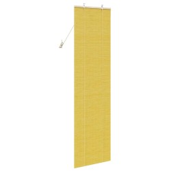 Stores et Occultants avec des rideaux Jaune 60 x 220 cm Bambou 
