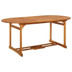 Table à dîner de jardin 180x90x75 cm Bois d'acacia solide 