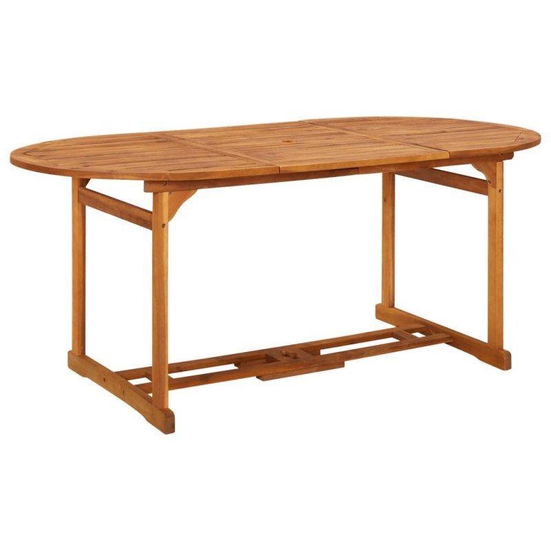 Table à dîner de jardin 180x90x75 cm Bois d'acacia solide Table à dîner de jardin 180x90x75 cm Bois d'acacia solide