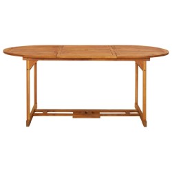 Table à dîner de jardin 180x90x75 cm Bois d'acacia solide 