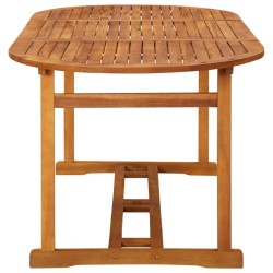 Table à dîner de jardin 180x90x75 cm Bois d'acacia solide 