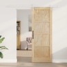 Porte coulissante avec matériel 78x211 cm Pin massif 