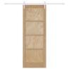 Porte coulissante avec matériel 78x211 cm Pin massif 