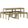 Table de pique-nique 160x134x75 cm bois de pin imprégné 