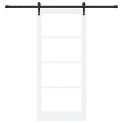 Porte Coulissante avec Ensemble de Quincaillerie ORKDAL Blanche 93x211 cm 