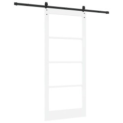 Porte Coulissante avec Ensemble de Quincaillerie ORKDAL Blanche 93x211 cm 