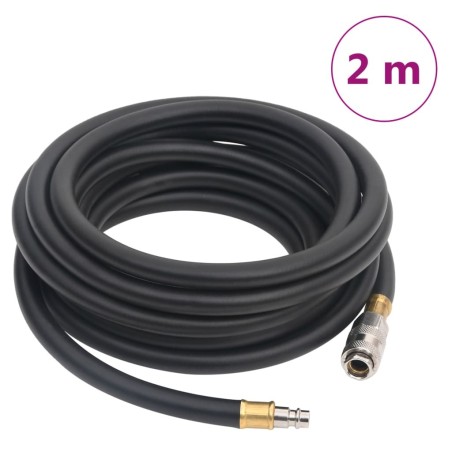 Tuyau d'air hybride noir 0,6" 2 m caoutchouc et PVC 