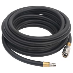 Tuyau d'air hybride noir 0,6" 2 m caoutchouc et PVC 