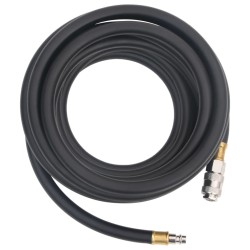Tuyau d'air hybride noir 0,6" 2 m caoutchouc et PVC 