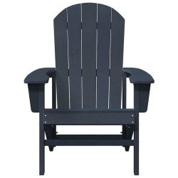 Chaises Adirondack 2 pcs Bleu Marine 74x82x90 cm HDPE 