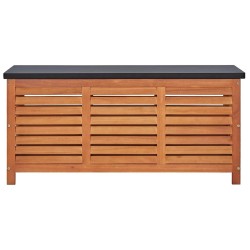 Boîte de rangement de jardin 117x50x55 cm Eucalyptus solide 