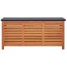 Boîte de rangement de jardin 117x50x55 cm Eucalyptus solide 