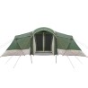 Tente Familiale avec des fenêtres en dôme verte, waterproof, pour 6 personnes. 