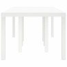 Table de jardin Blanche 250x100x73 cm en aluminium 